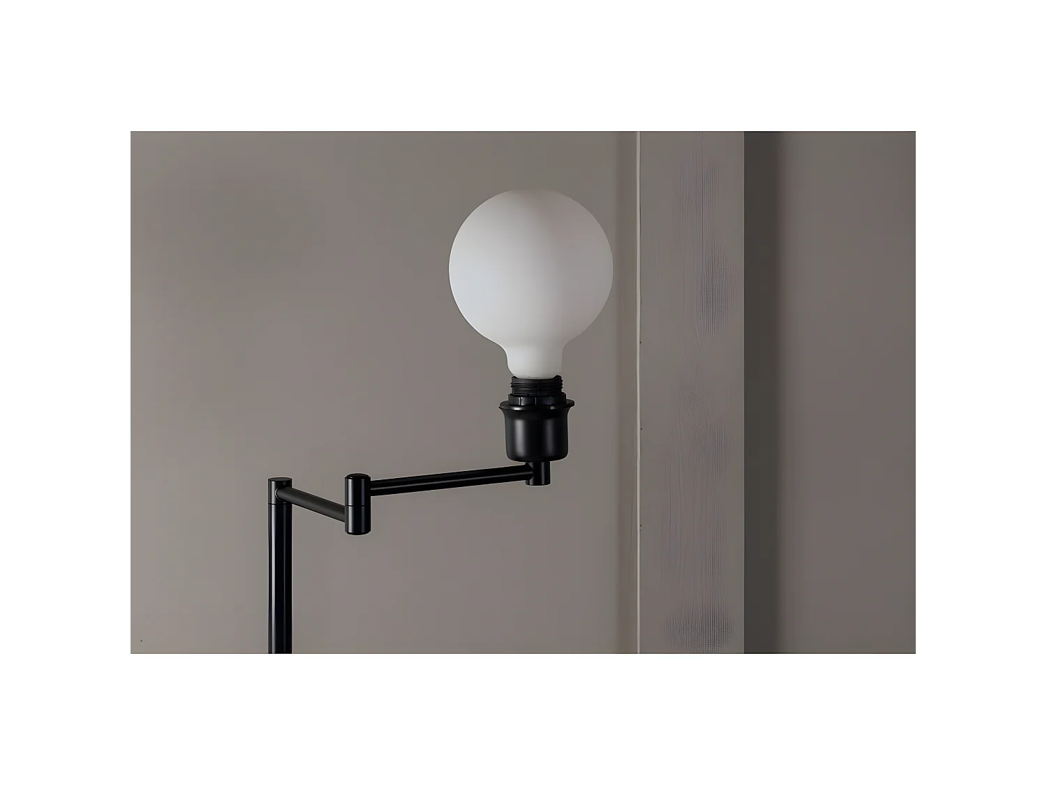 Lampadaire Design "Virro" 126cm Noir