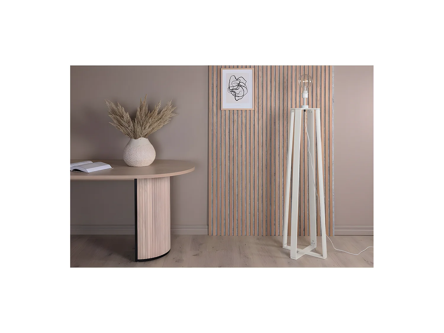 Lampadaire Design "Avspark" 137cm Blanc