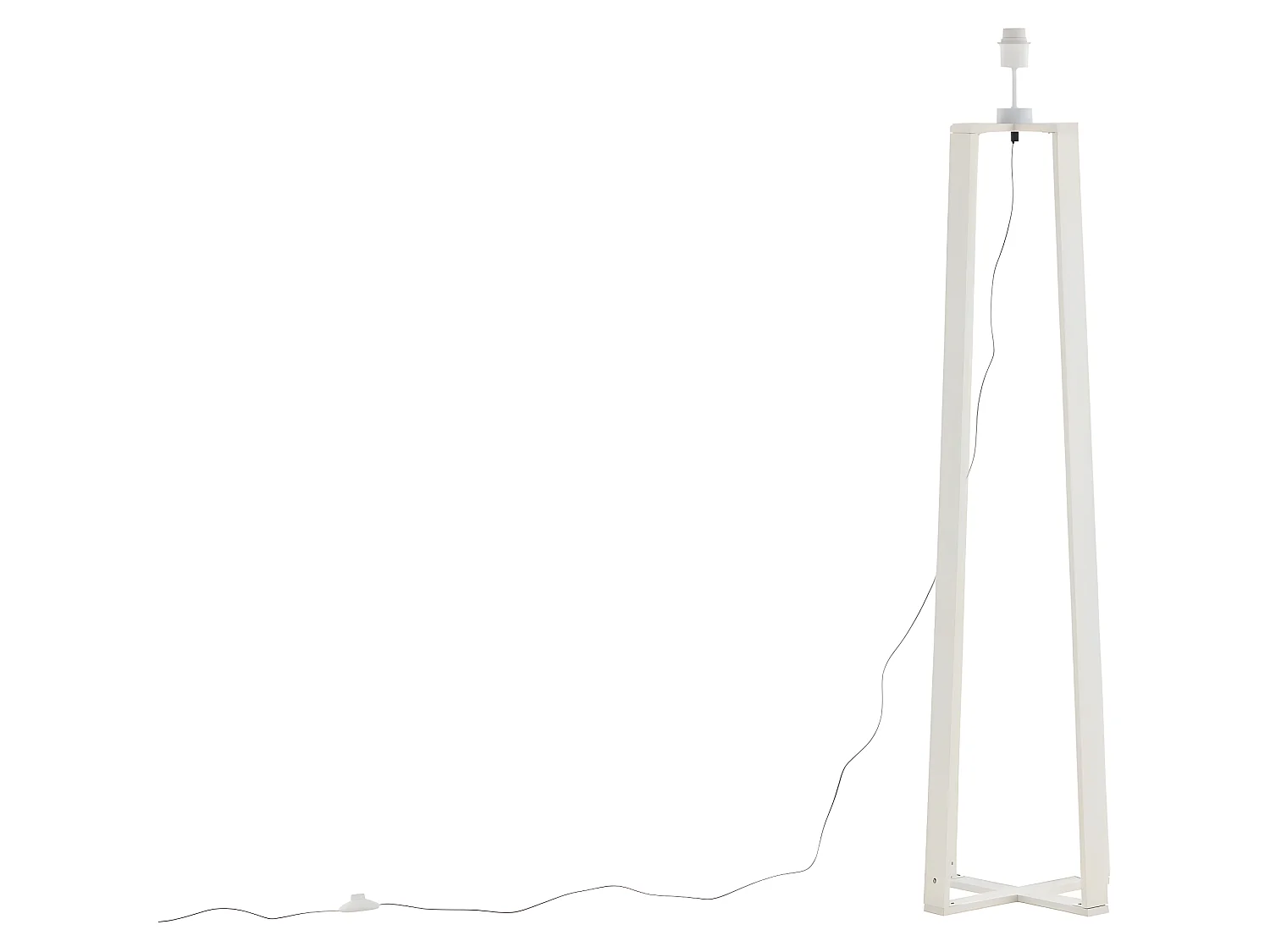 Avspark verlichting vloerlamp 41x41x137cm glas wit.