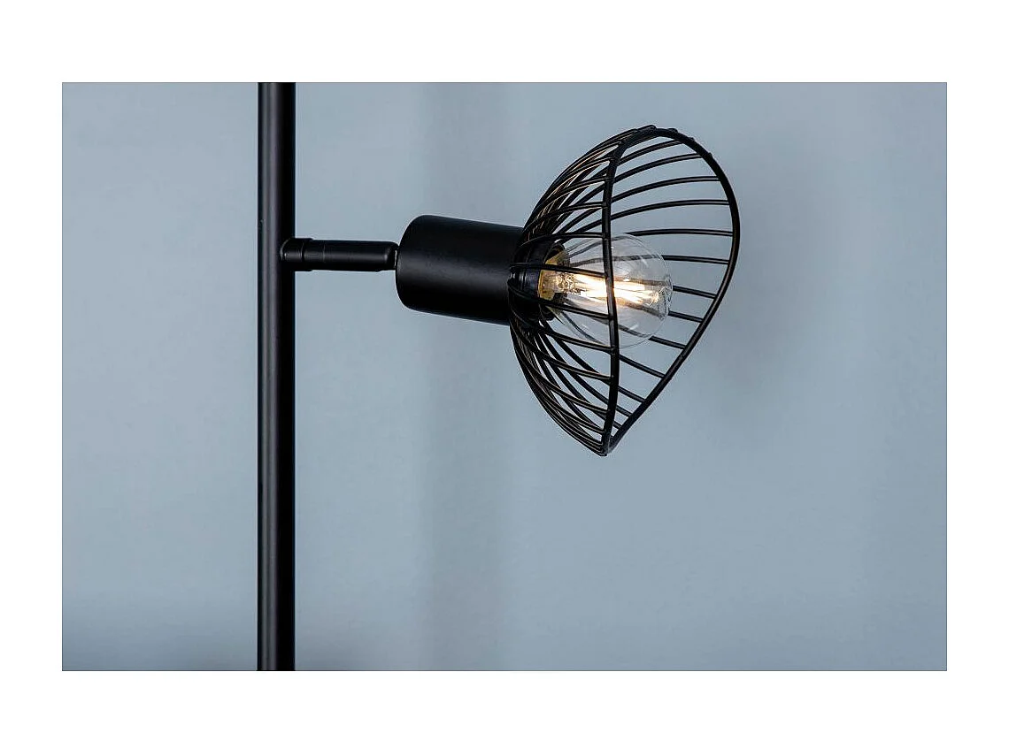 Lampadaire Design 3 Lampes "Elsa" 138cm Noir