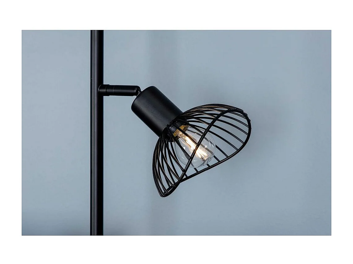 Lampadaire Design 3 Lampes "Elsa" 138cm Noir