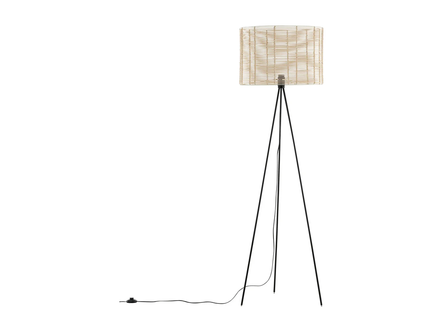 Lampadaire en Rotin "Fence" 160cm Naturel