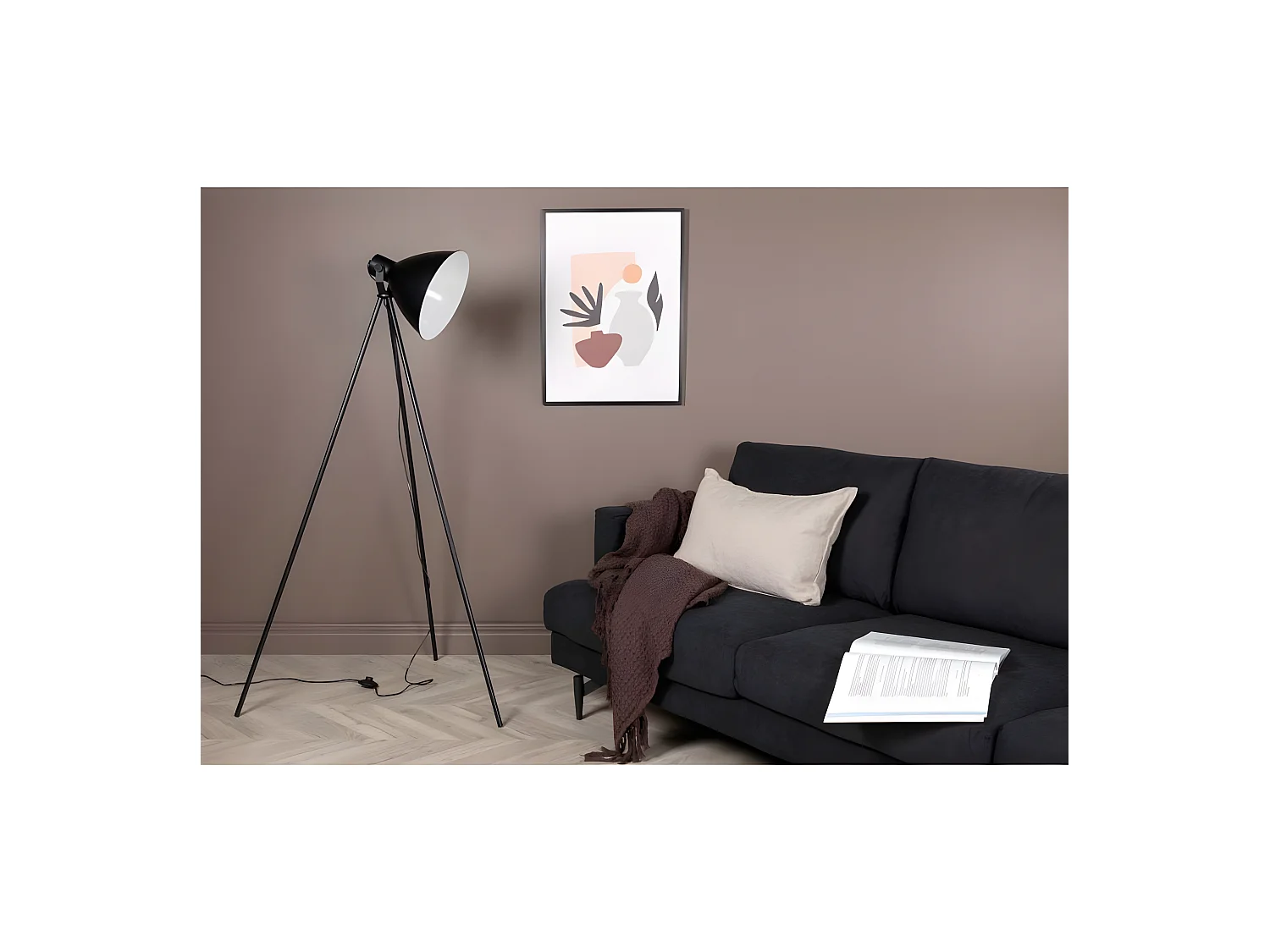 Lampada da terra in acciaio Tiv