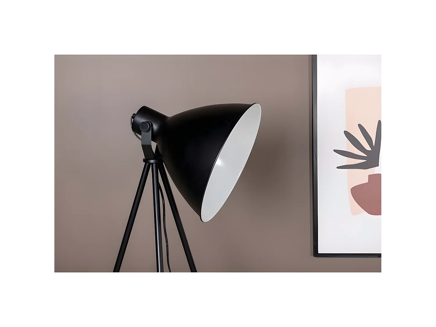 Lampada da terra in acciaio Tiv