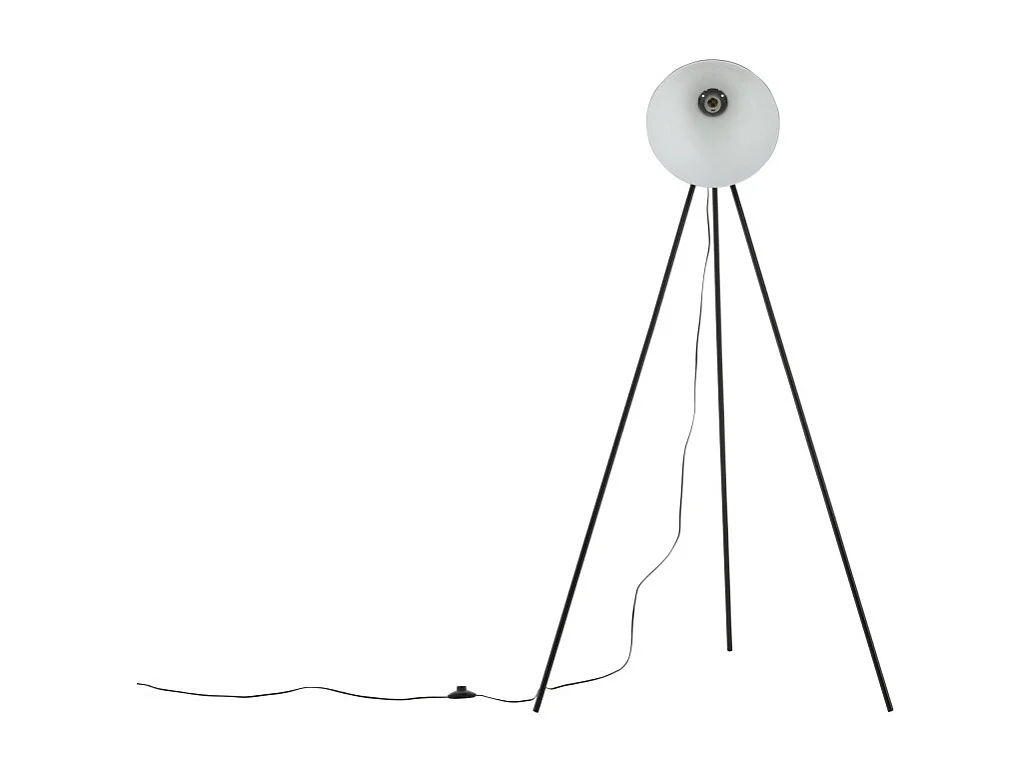 Lampadaire Trépied en Métal "Tiv" 140cm Noir