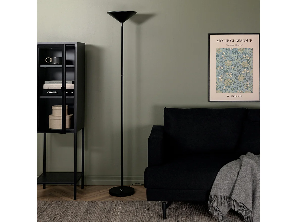 Lampadaire en Métal "Corong" 180cm Noir