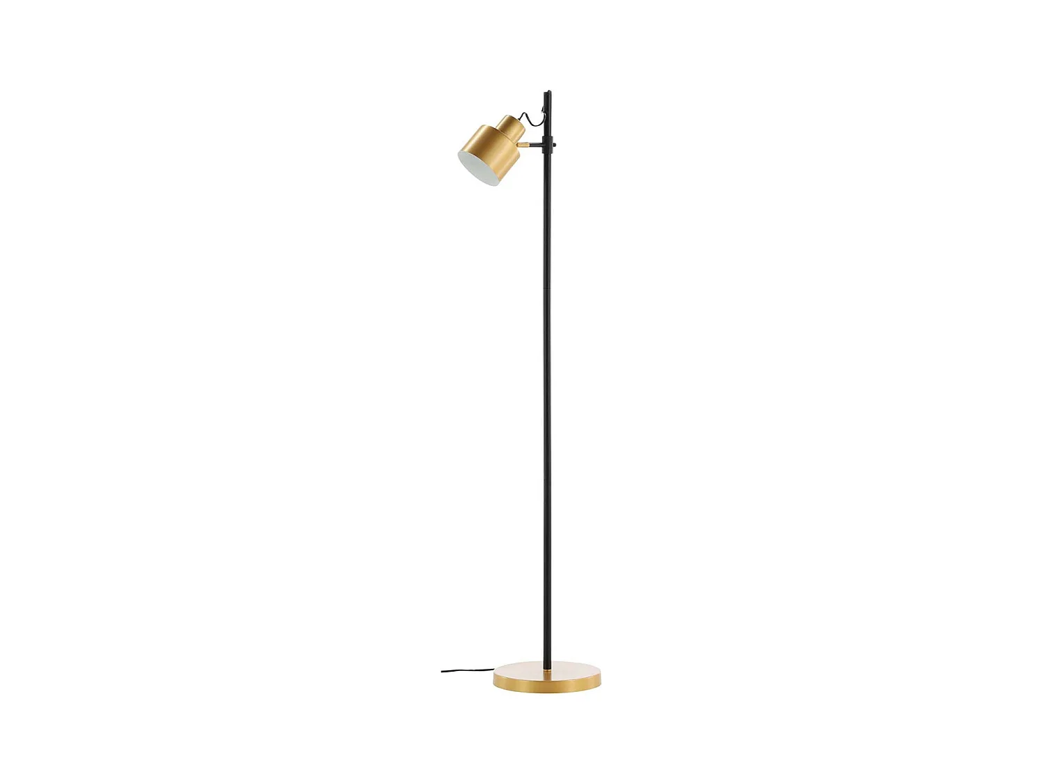 Lampadaire en acier noir et cuivré Vifta