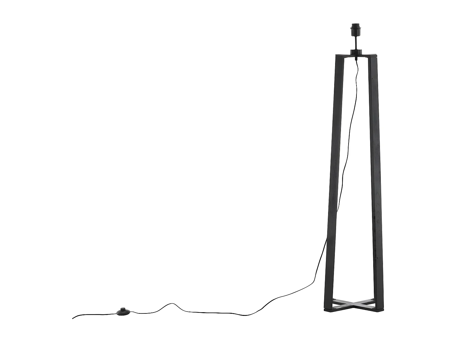 Avspark verlichting vloerlamp 41x41x137cm glas zwart.