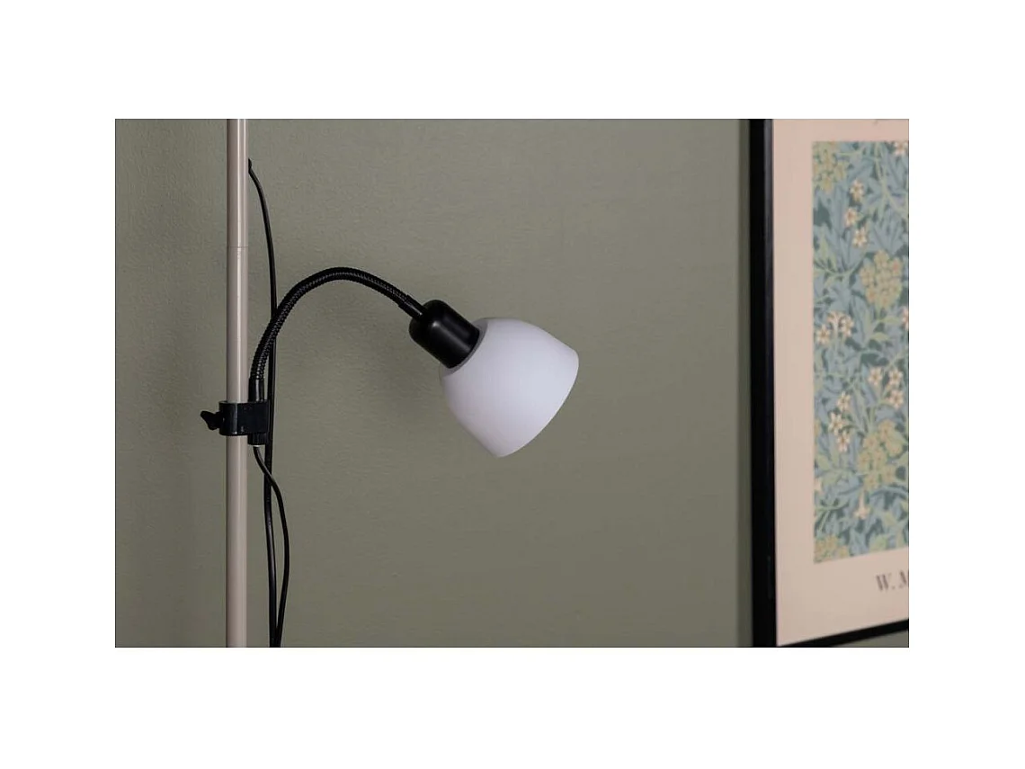 Bagasi verlichting vloerlamp 24,5x24,5x178cm plastic beige, zwart, wit.