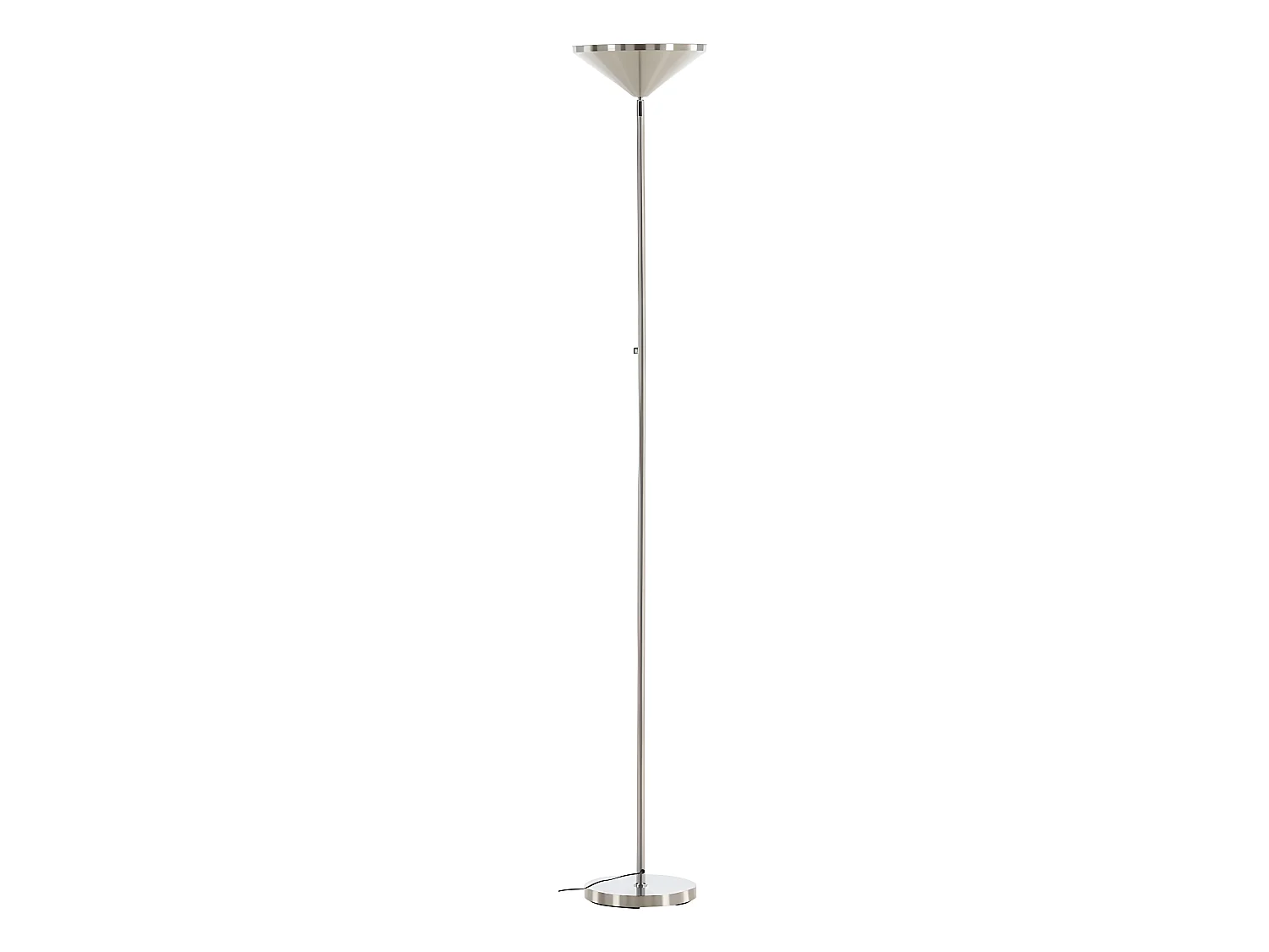 Lampadaire en Métal "Corong" 180cm Argent