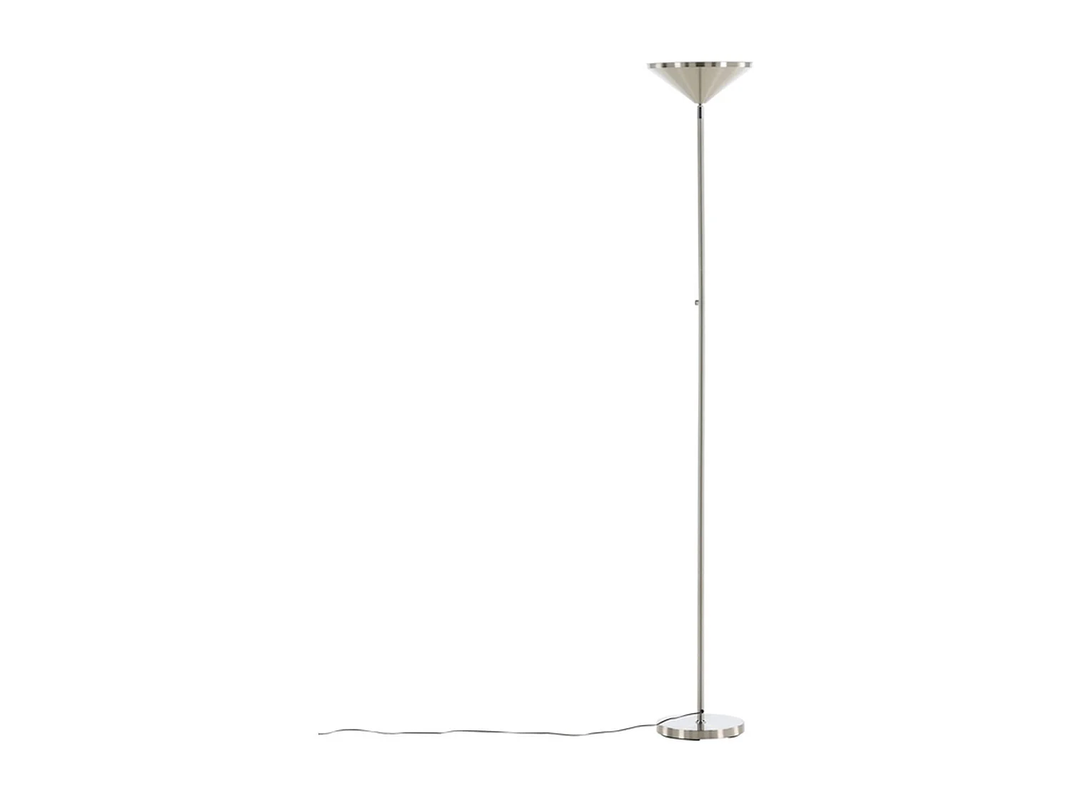 Lampadaire en Métal "Corong" 180cm Argent