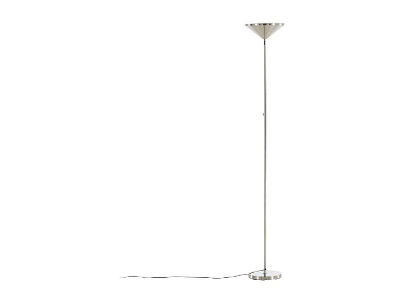 Lampadaire en Métal "Corong" 180cm Argent