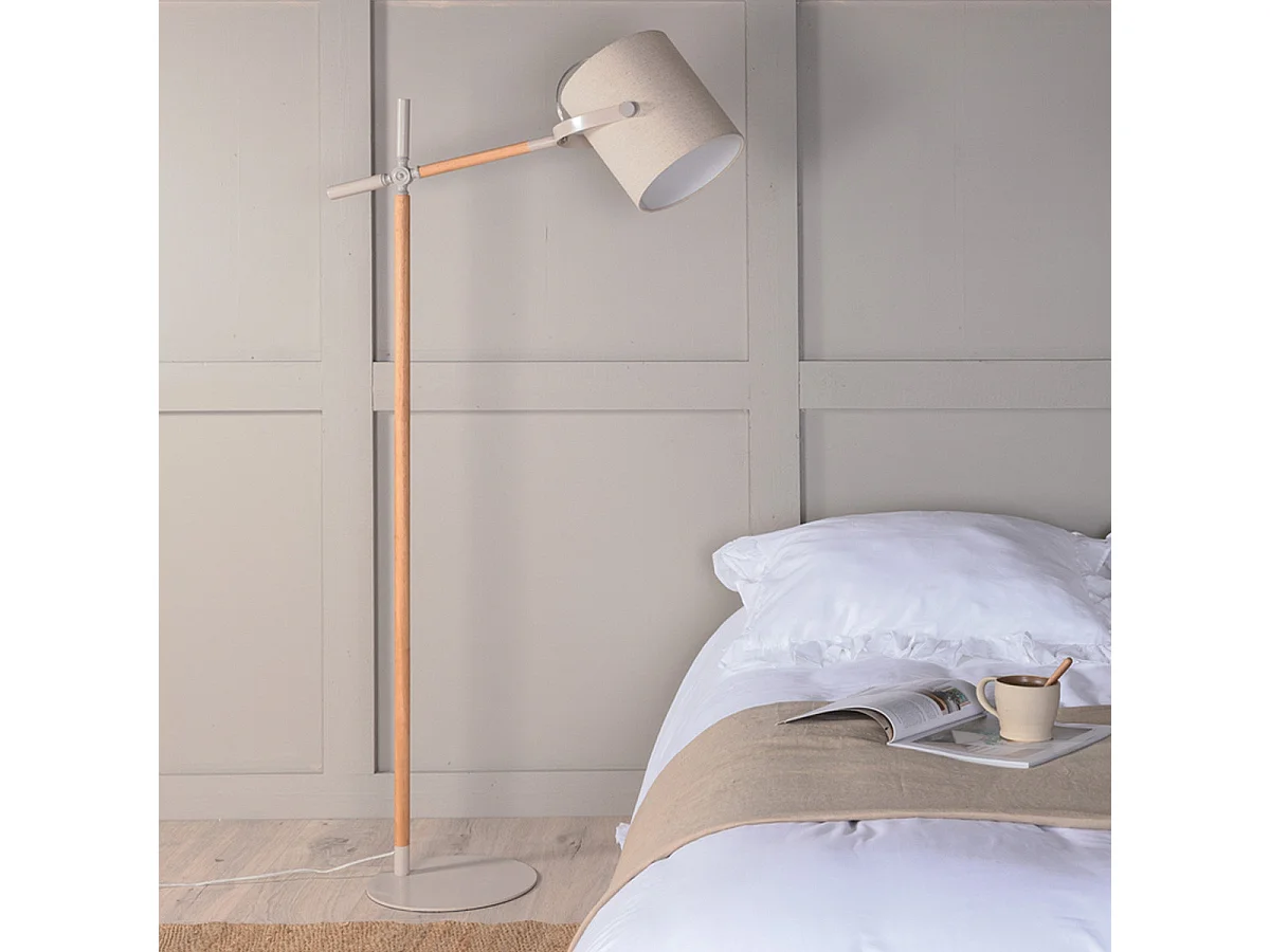 Lampadaire Design "Dennis" 156cm Beige
