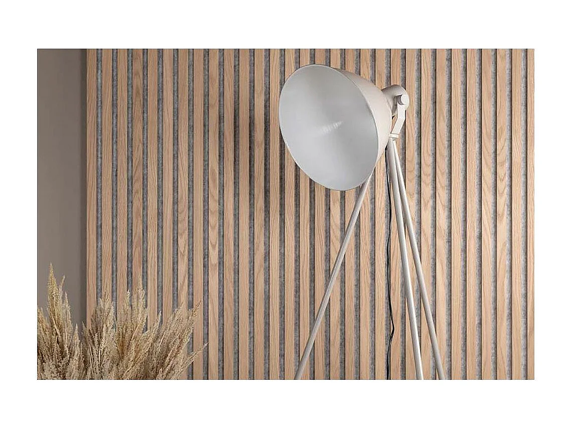Lampadaire Trépied "Tiv" 140cm Beige