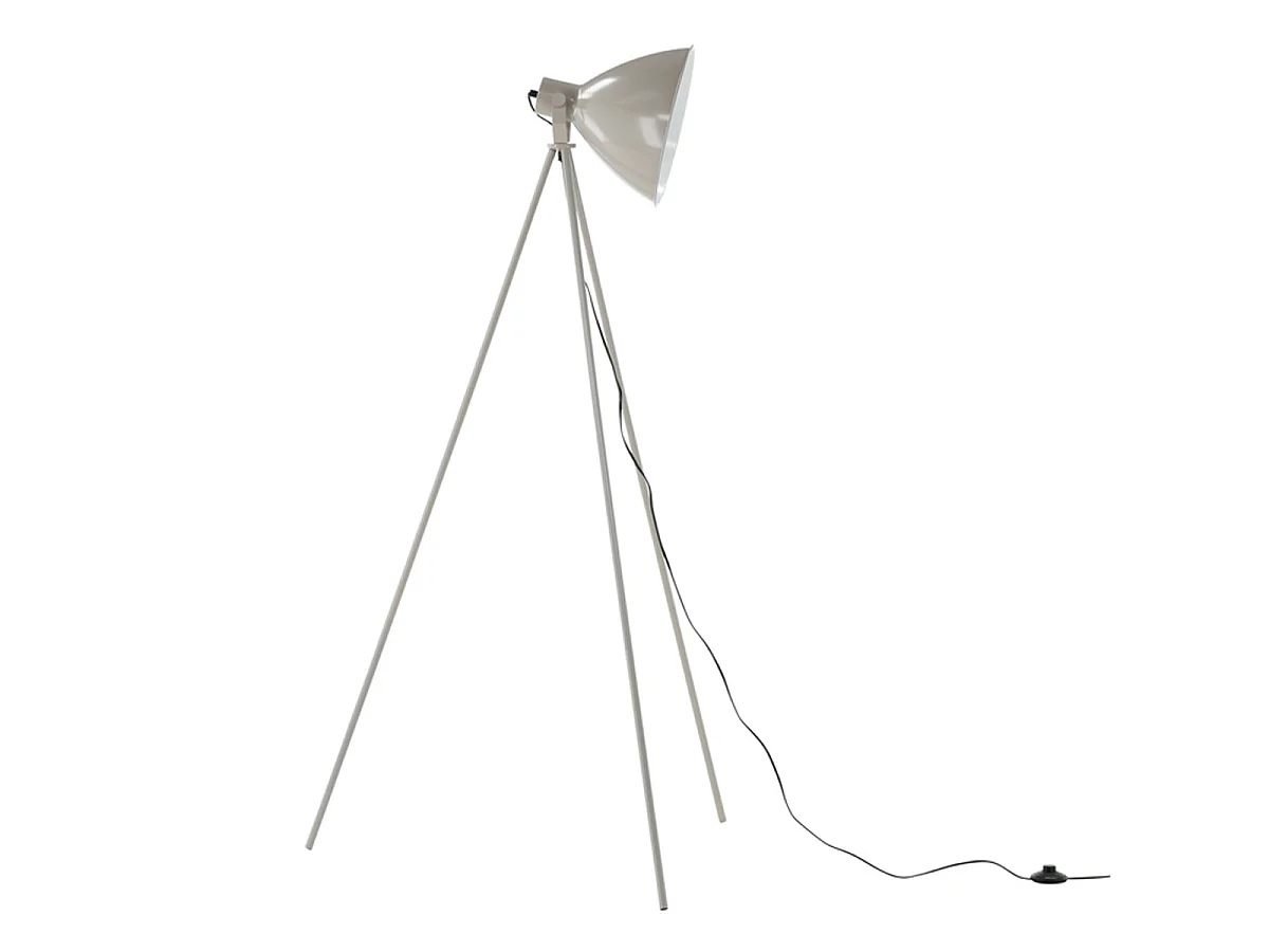 Lampadaire Trépied "Tiv" 140cm Beige