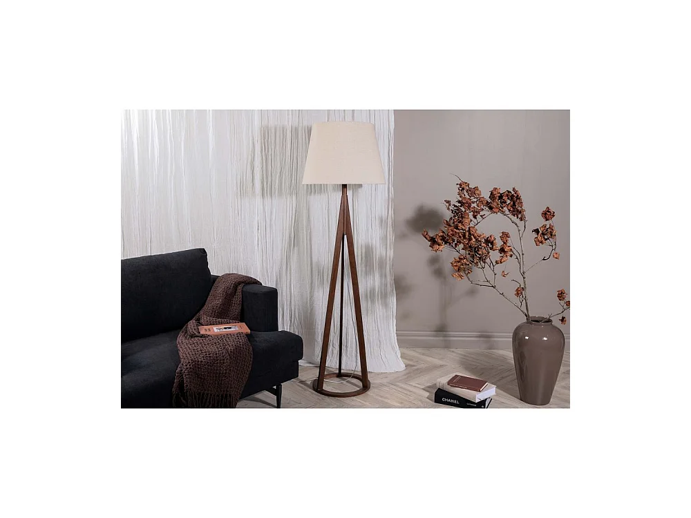 Lampadaire en Bois "Kona" 160cm Marron