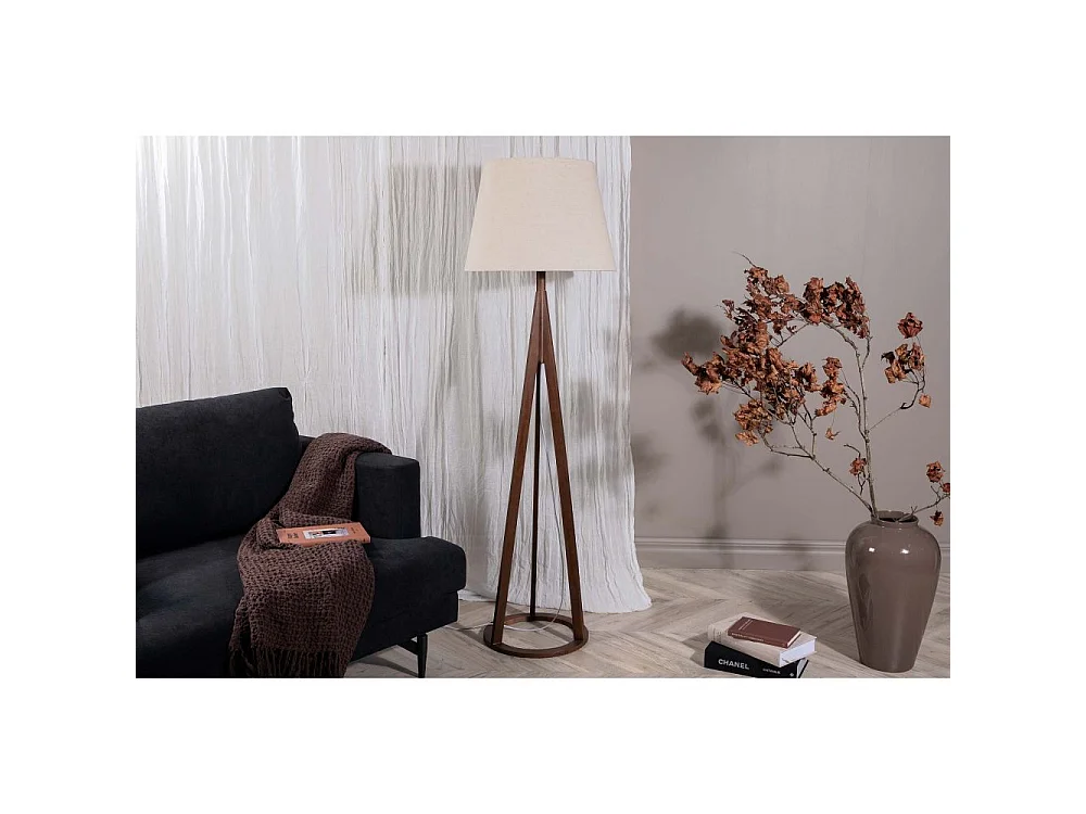 Lampadaire en Bois "Kona" 160cm Marron
