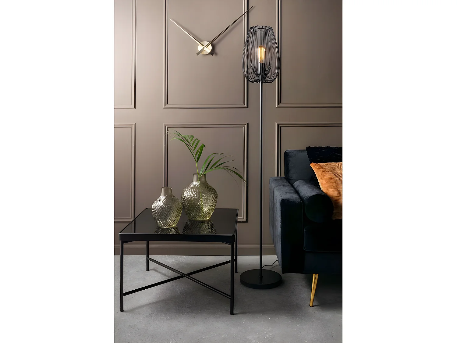 Vloerlamp Lucid - Zwart