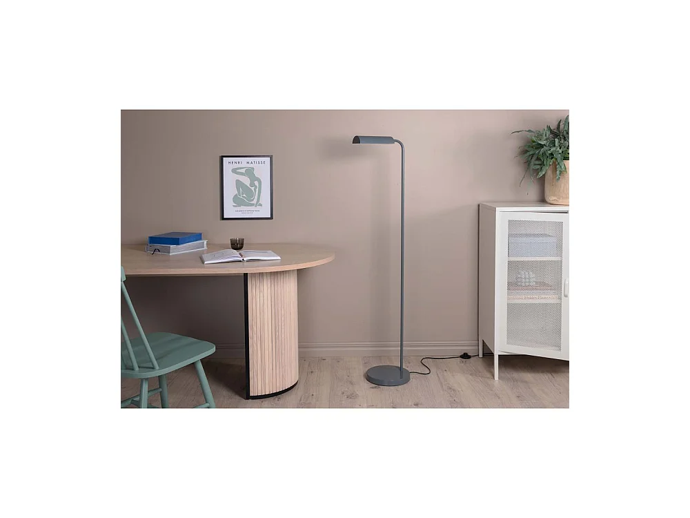 Harmonica verlichting vloerlamp 35x25,5x144cm staal grijs.