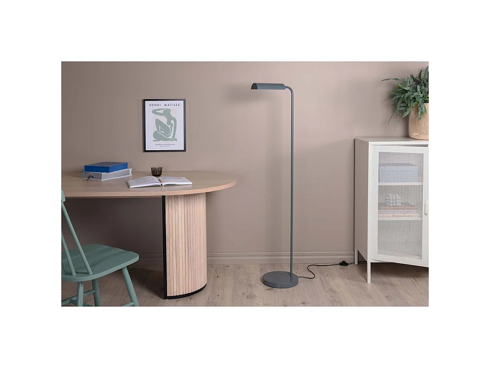 Harmonica verlichting vloerlamp 35x25,5x144cm staal grijs.