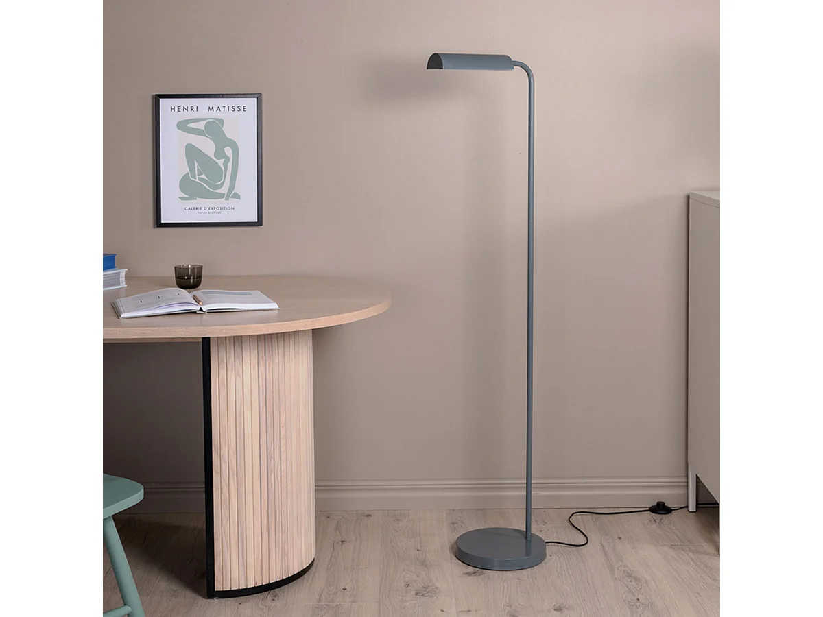 Lampadaire Design "Harmonica" 144cm Gris