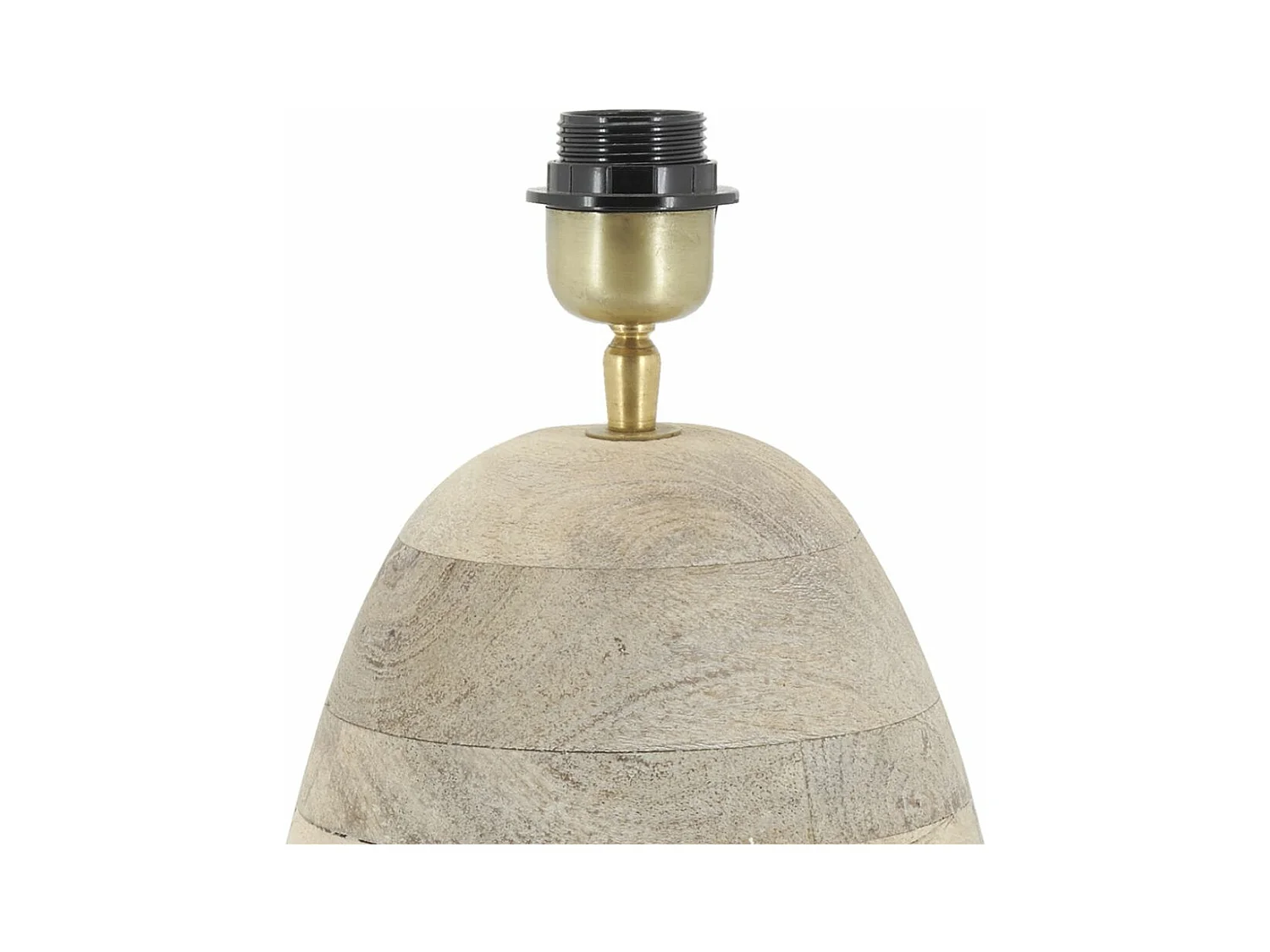 Pied de lampe ovale en manguier