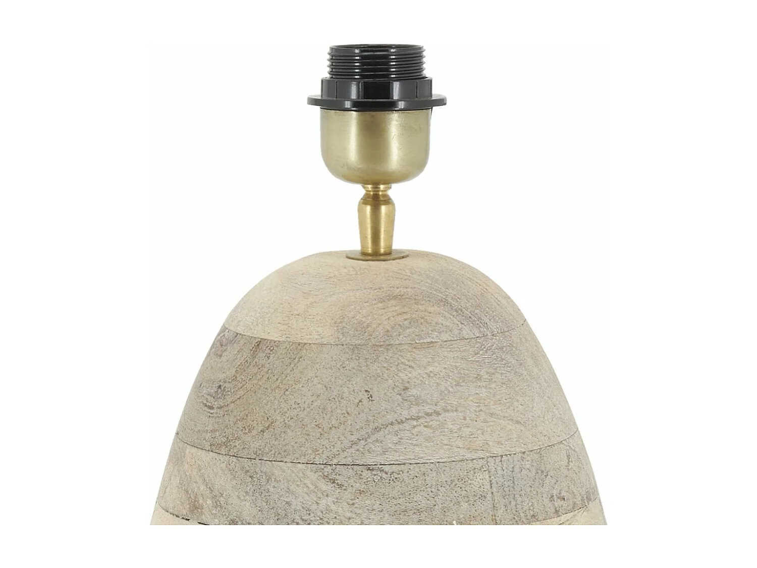 Pied de lampe ovale en manguier
