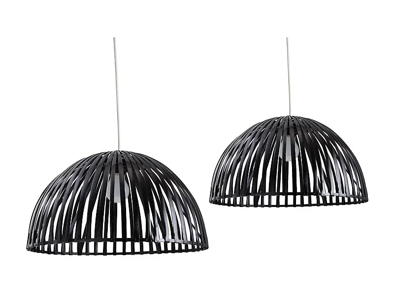 Abat-jour en bambou (Lot de 2)