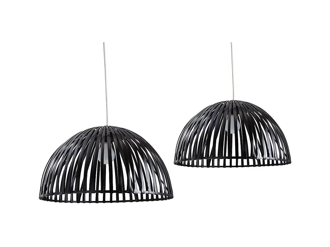 Abat-jour en bambou (Lot de 2)