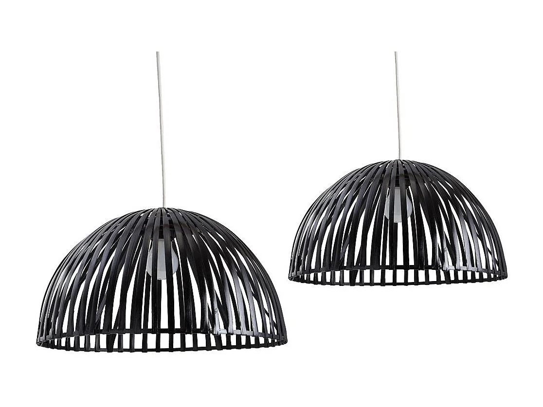 Abat-jour en bambou (Lot de 2)