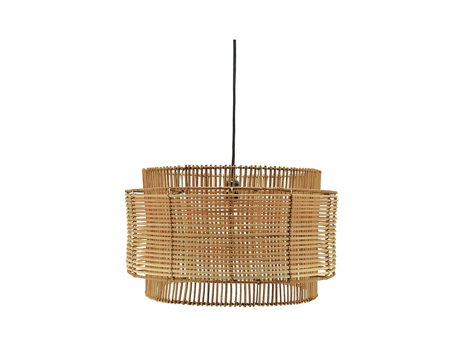 Abat-jour à suspendre en rotin naturel  Diamètre 50cm