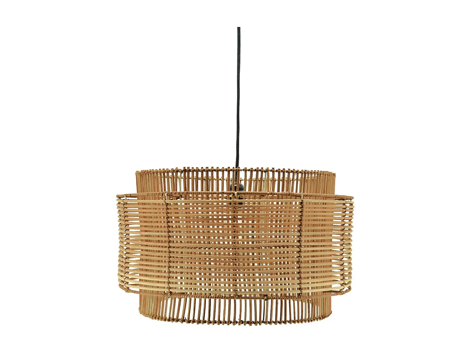 Abat-jour à suspendre en rotin naturel  Diamètre 50cm