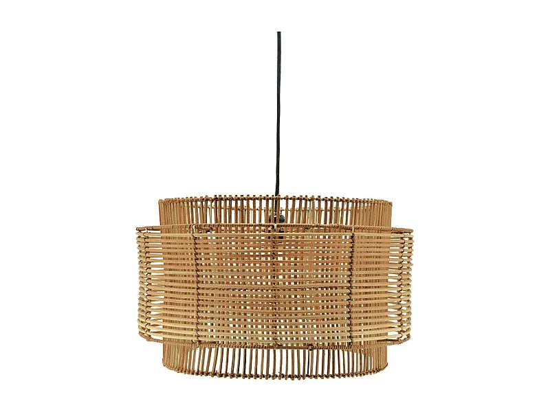 Abat-jour à suspendre en rotin naturel  Diamètre 50cm