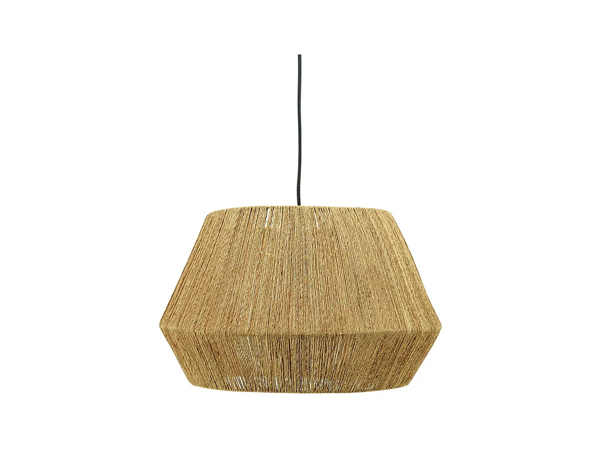 Abat-jour à suspendre en jute naturel Diamètre 50 cm