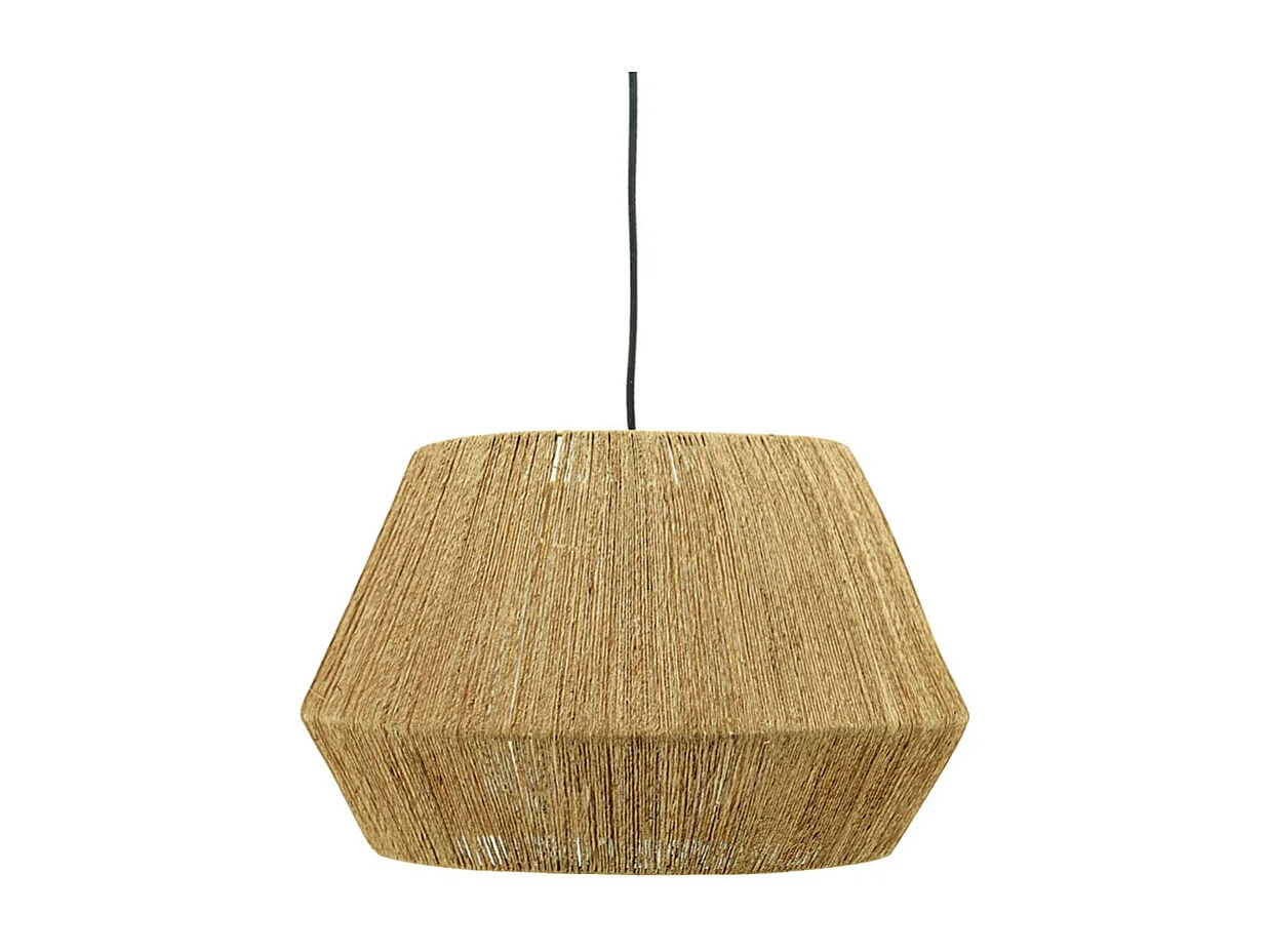 Abat-jour à suspendre en jute naturel Diamètre 50 cm