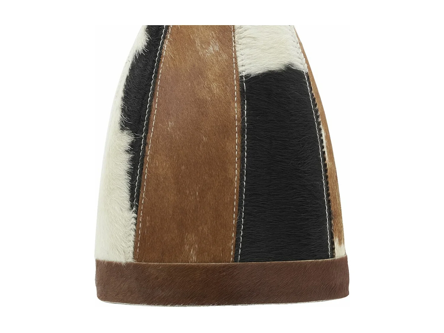 Lampe suspension en peau de vache et métal Diamètre 21cm