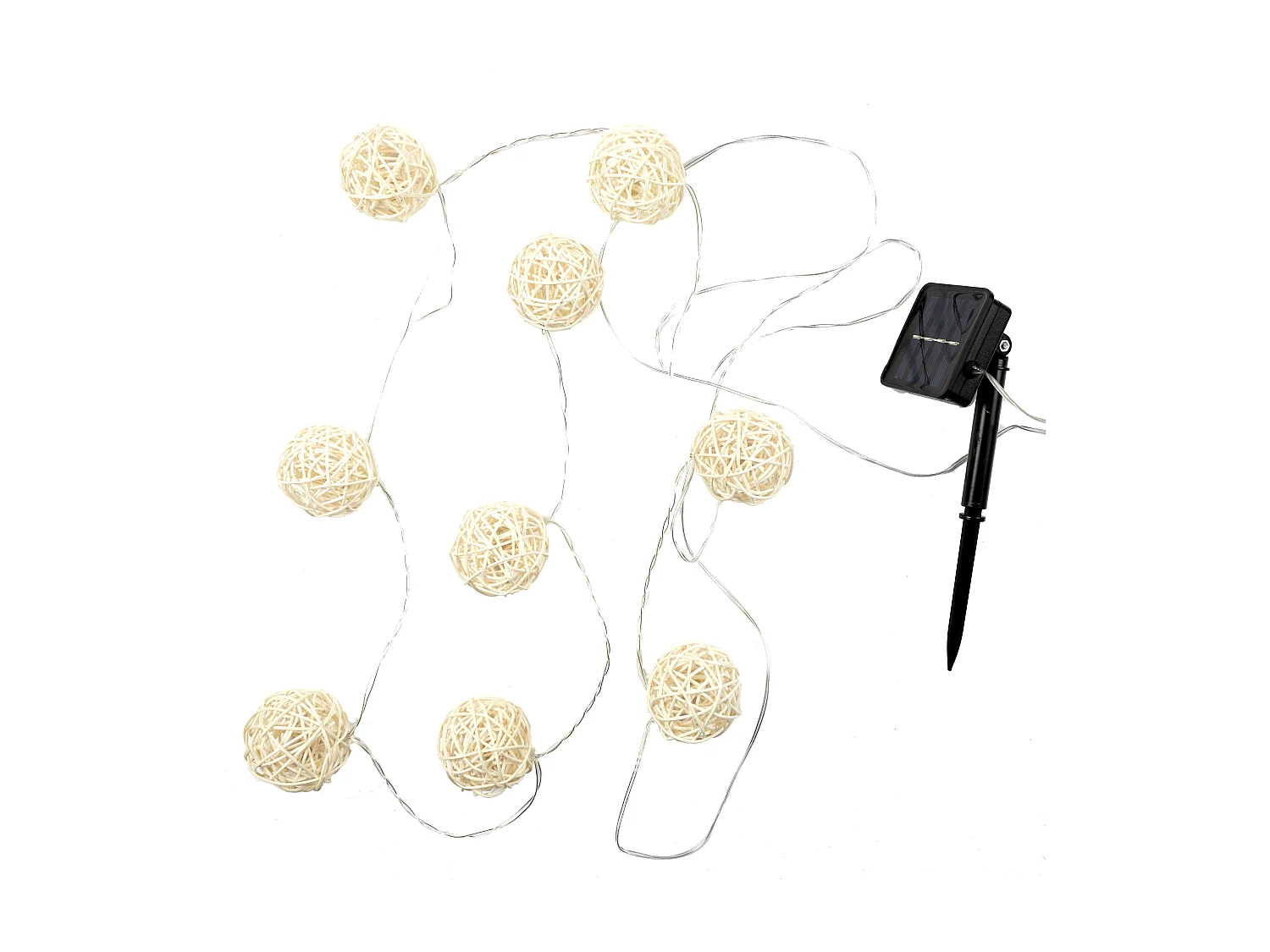 Guirlande Solaire 165cm Beige