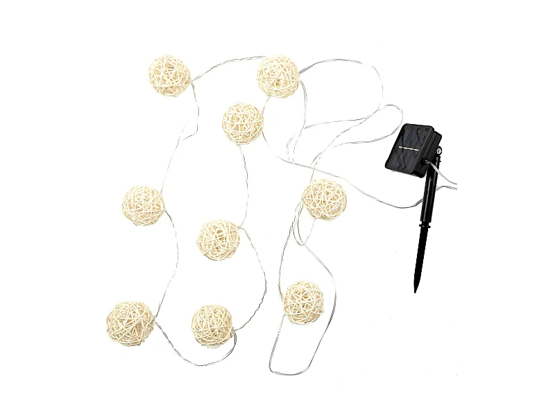 Guirlande Solaire 165cm Beige