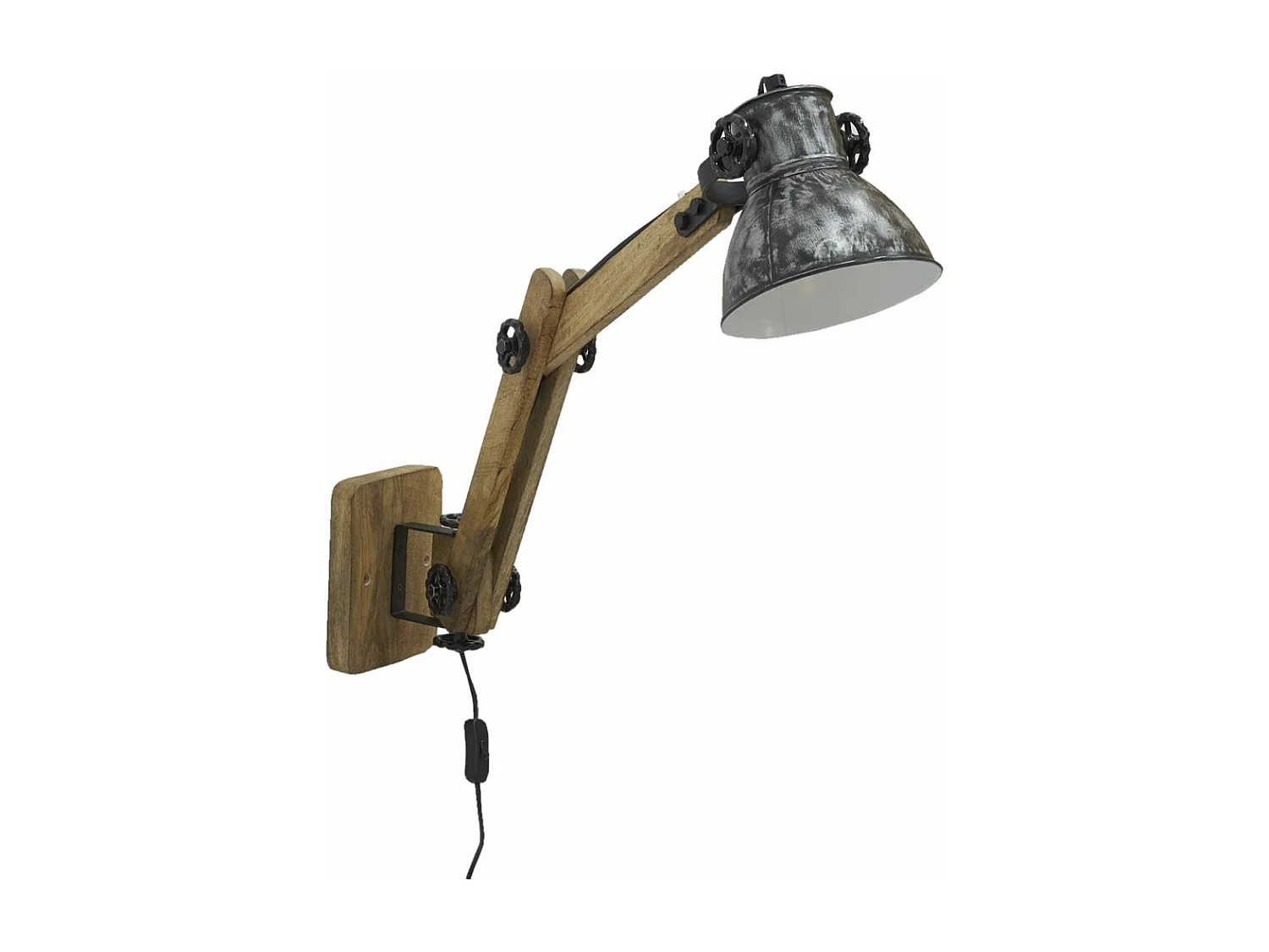 Applique en bois recyclé et métal Archi