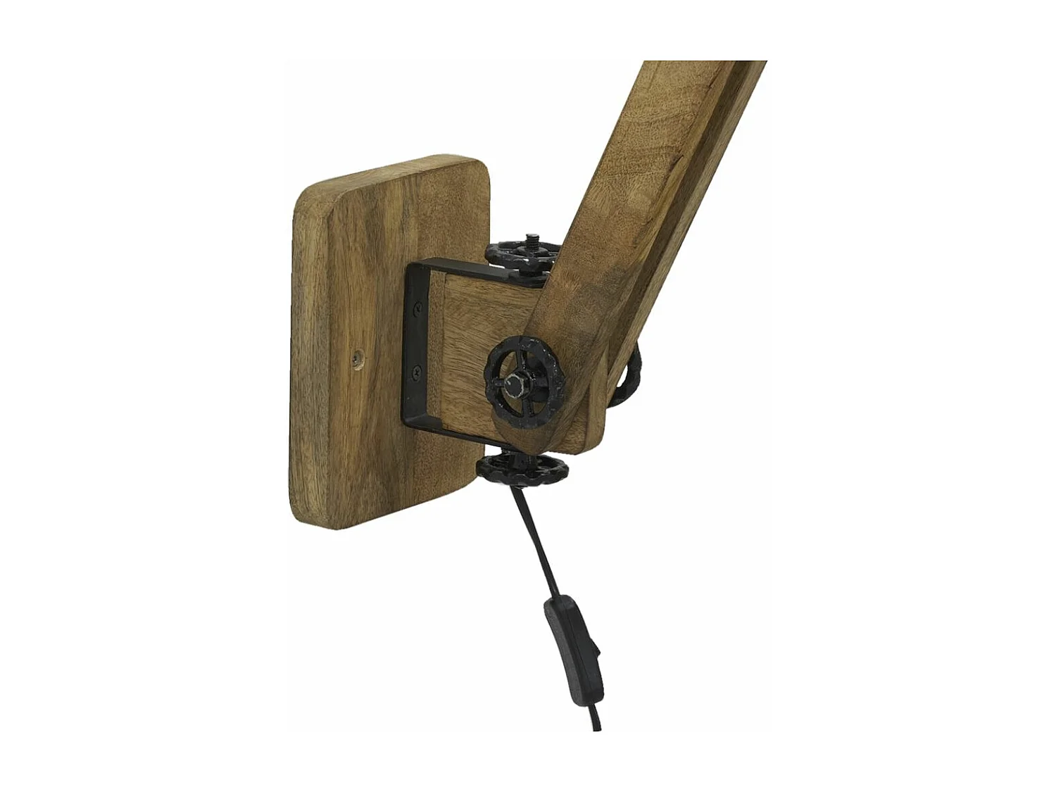 Applique en bois recyclé et métal Archi