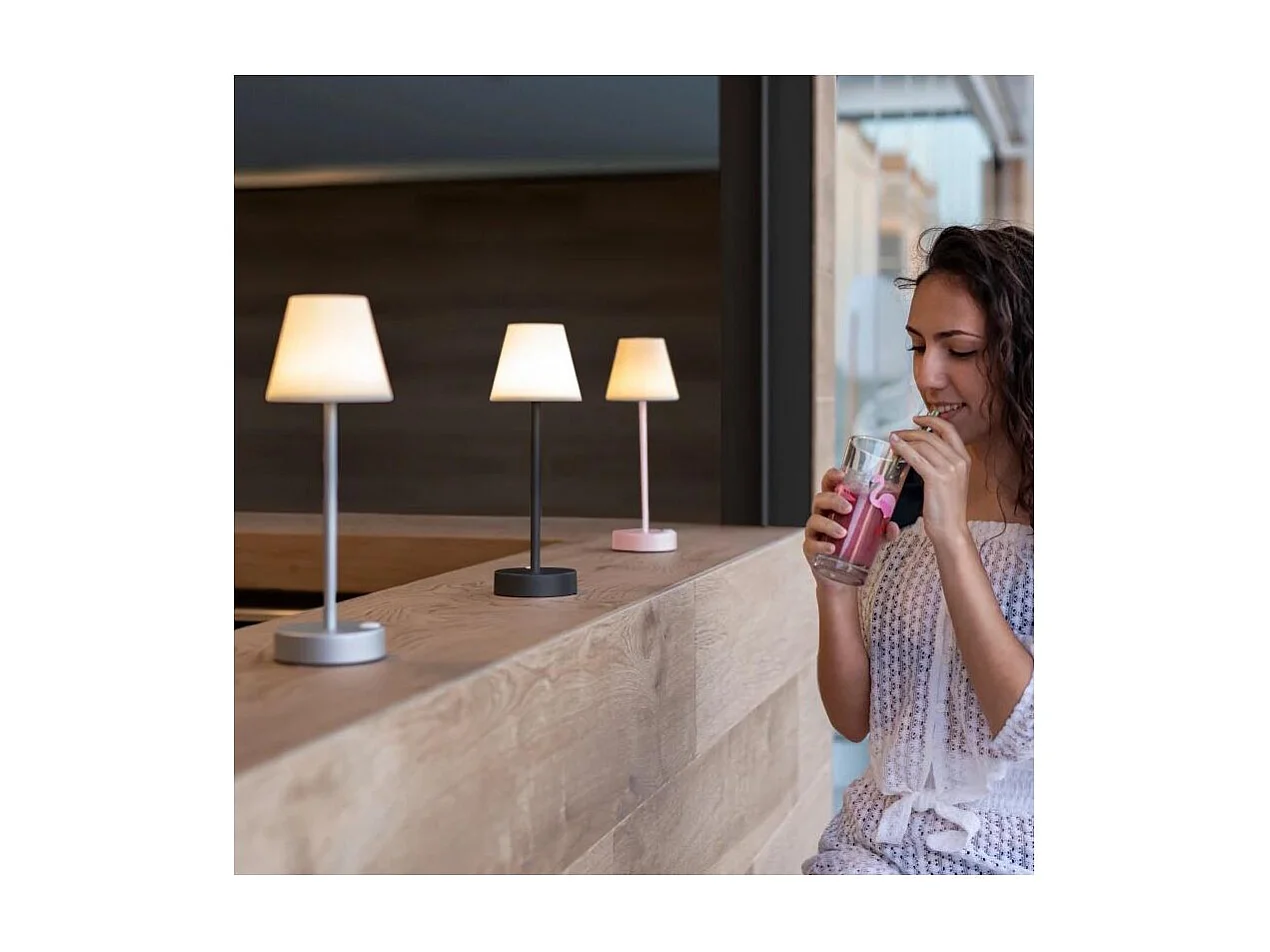 Lampe à poser intérieure extérieure Lola Slim 32 cm Anthracite