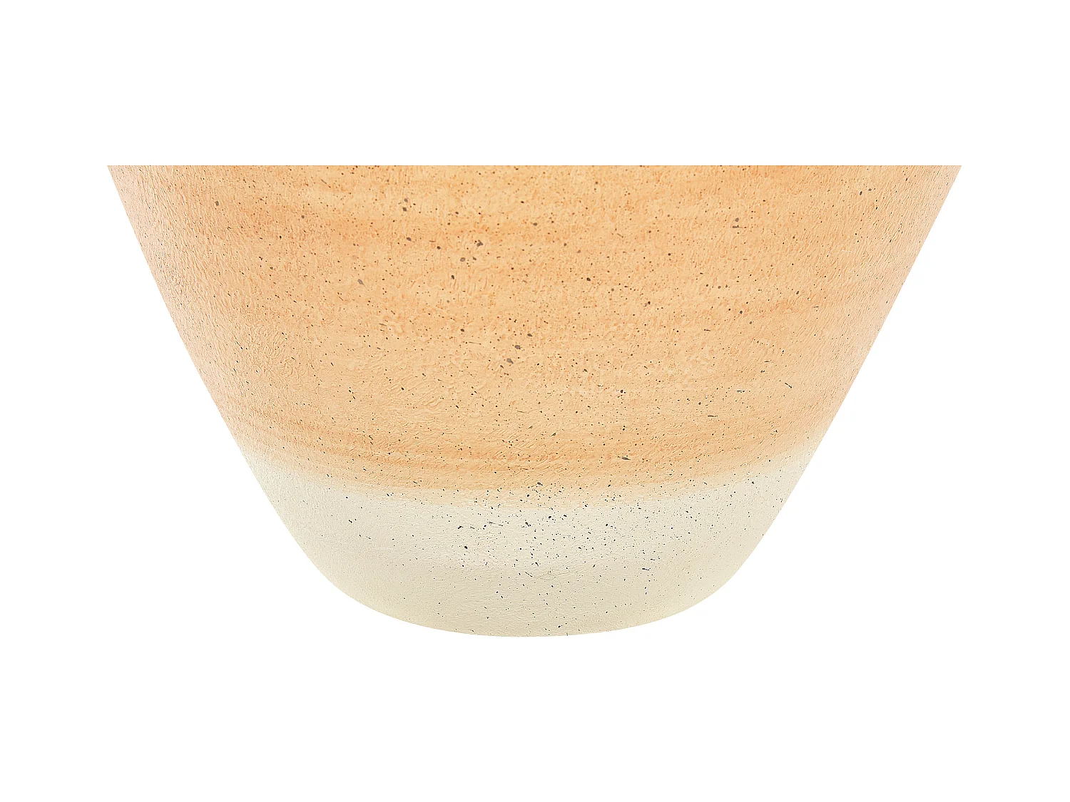 Wazon dekoracyjny SKIONE Ceramika 34 cm Jasnobrązowy