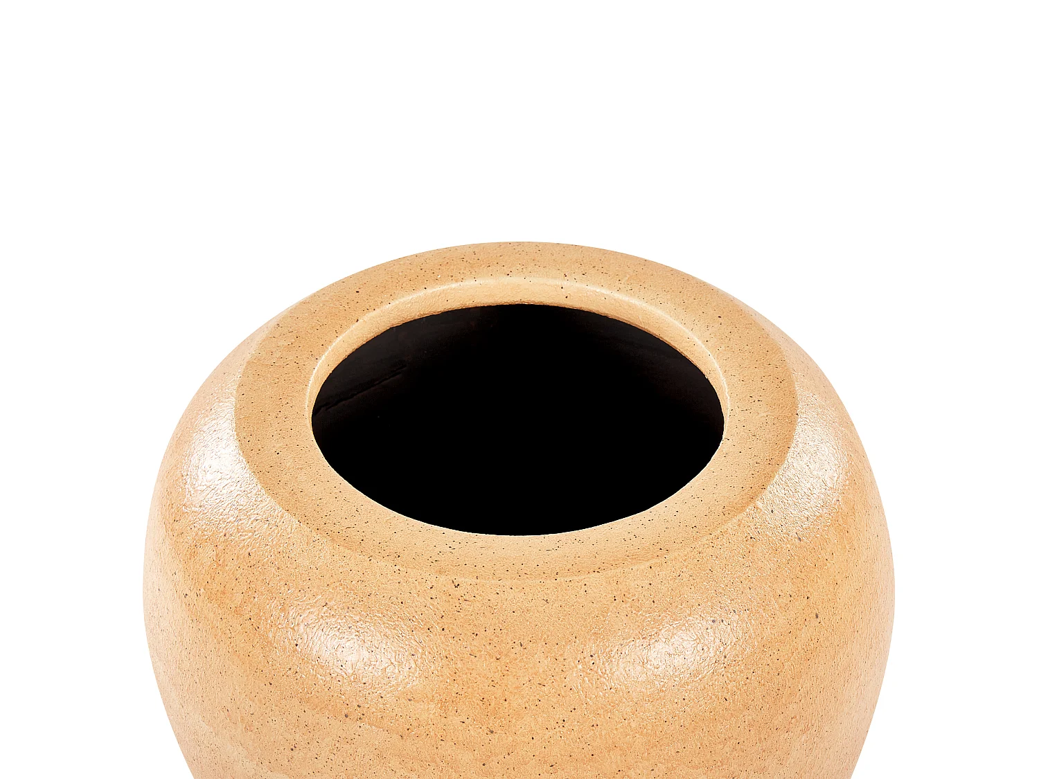 Vase décoratif SKIONE Céramique 34 cm Marron clair