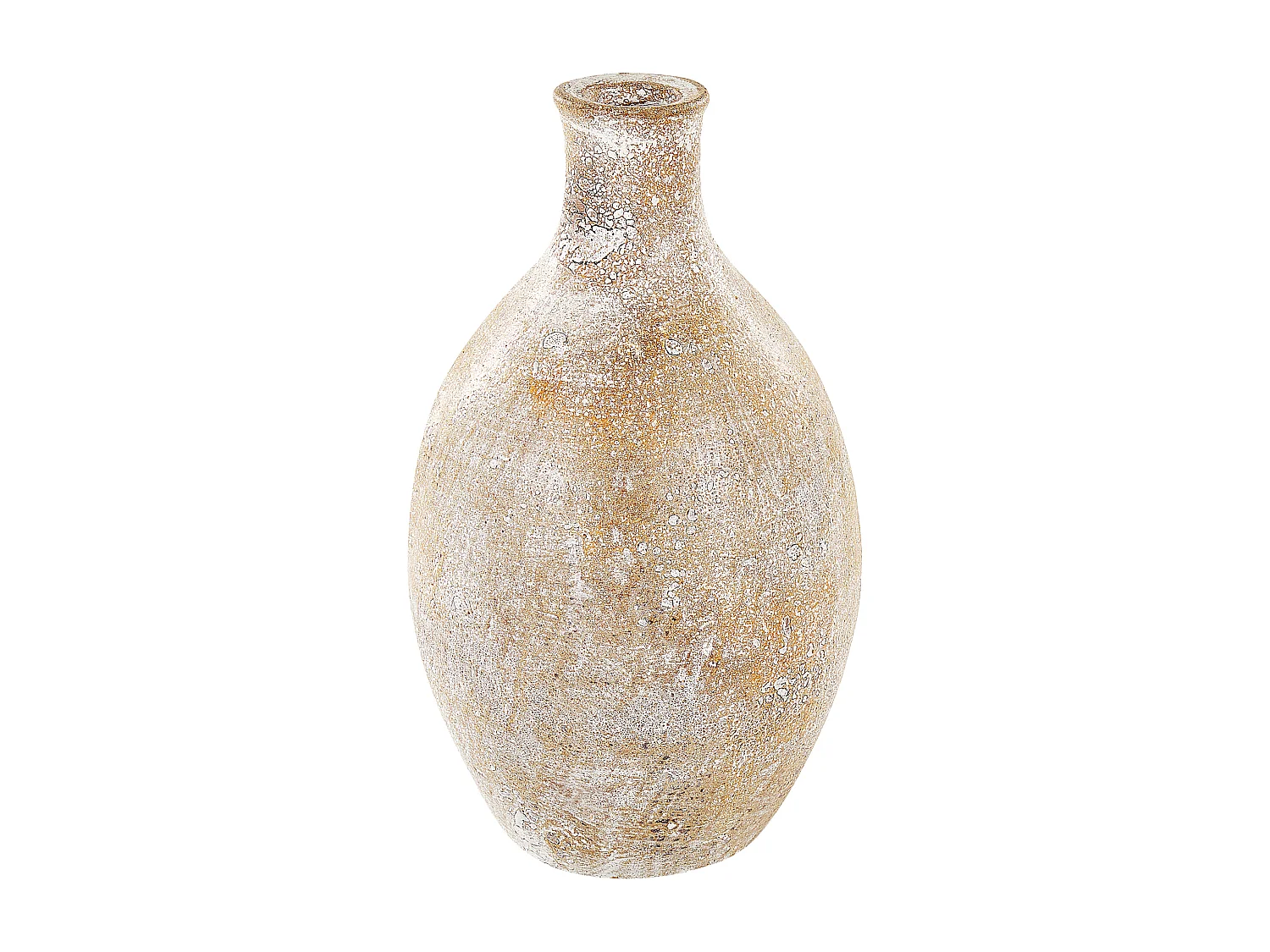 Terracotta Vaso decorativo 39 cm Beige Bianco CYRENA