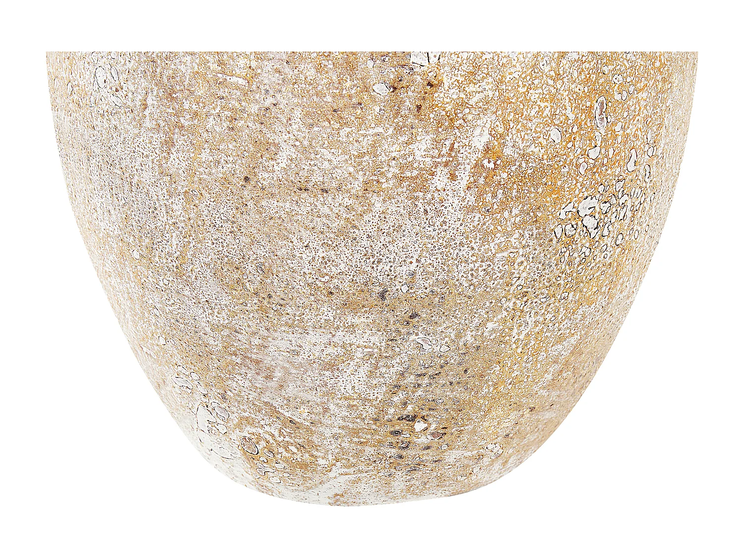 Terracotta Vaso decorativo 39 cm Beige Bianco CYRENA