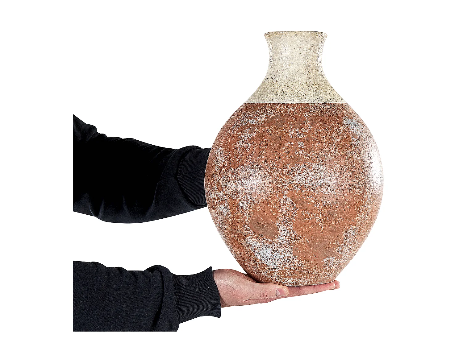 Jarrón decorativo BURSA Cerámica 37 cm Marrón claro