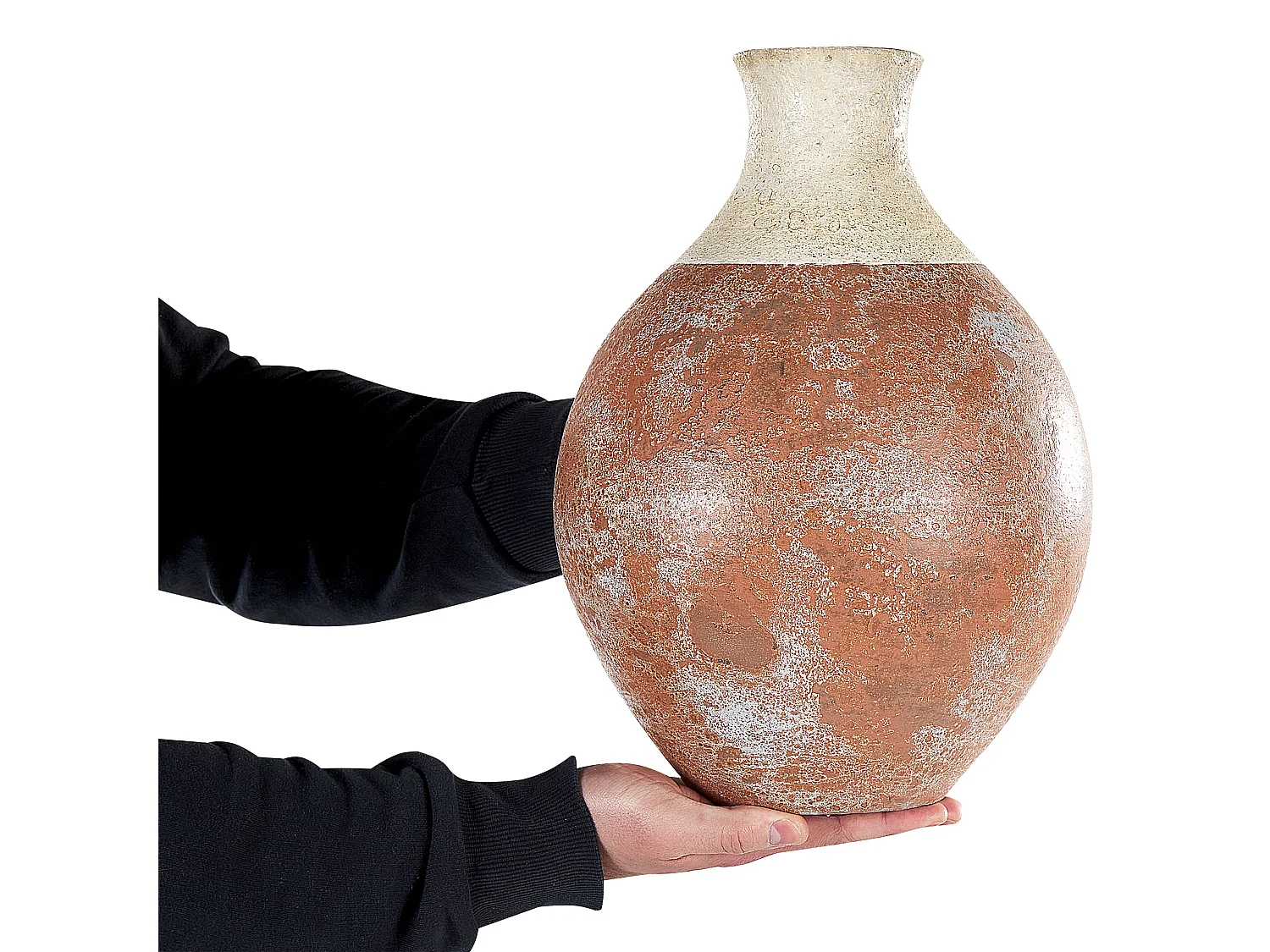 Vase décoratif BURSA Céramique 37 cm Marron clair