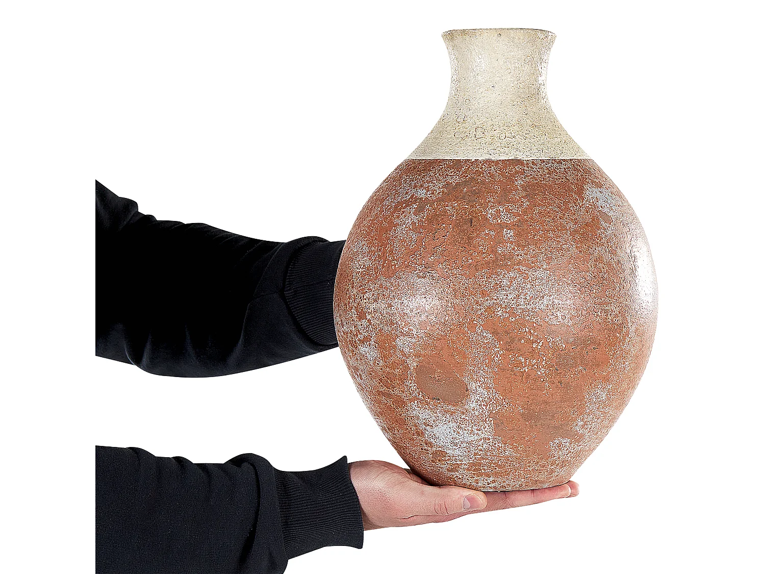 Jarro decorativo BURSA Cerâmica 37 cm Castanho claro