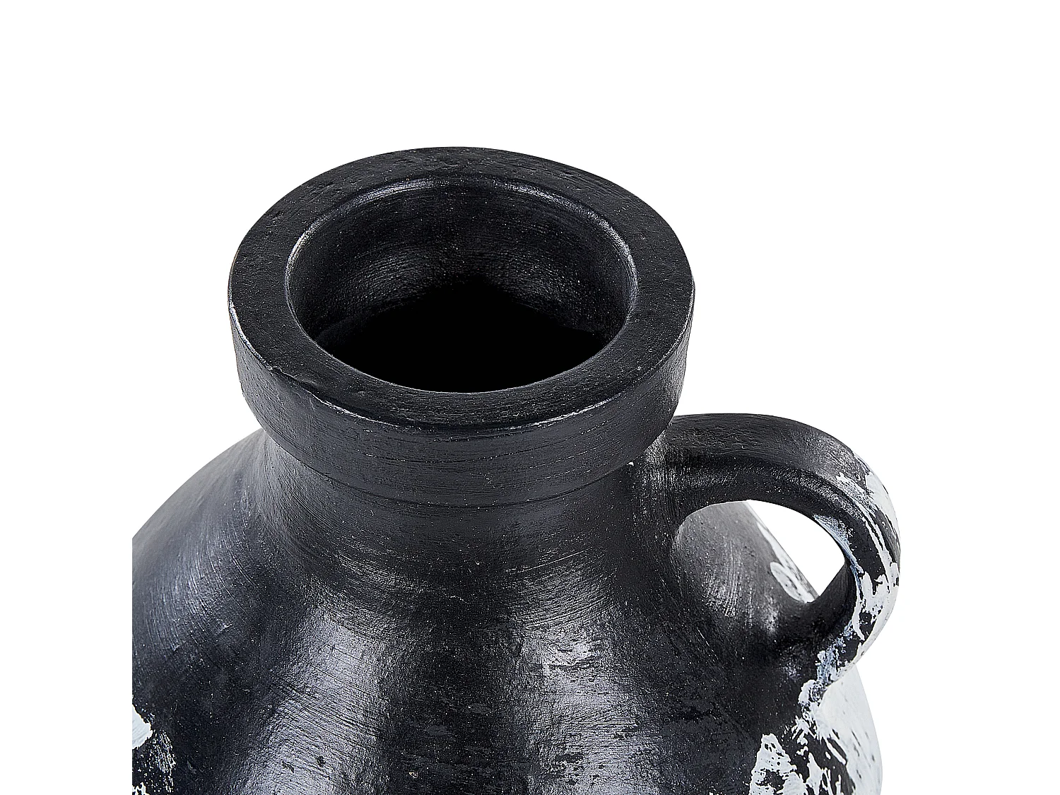 Vaso decorativo MASSALIA Ceramica 33 cm Bianco