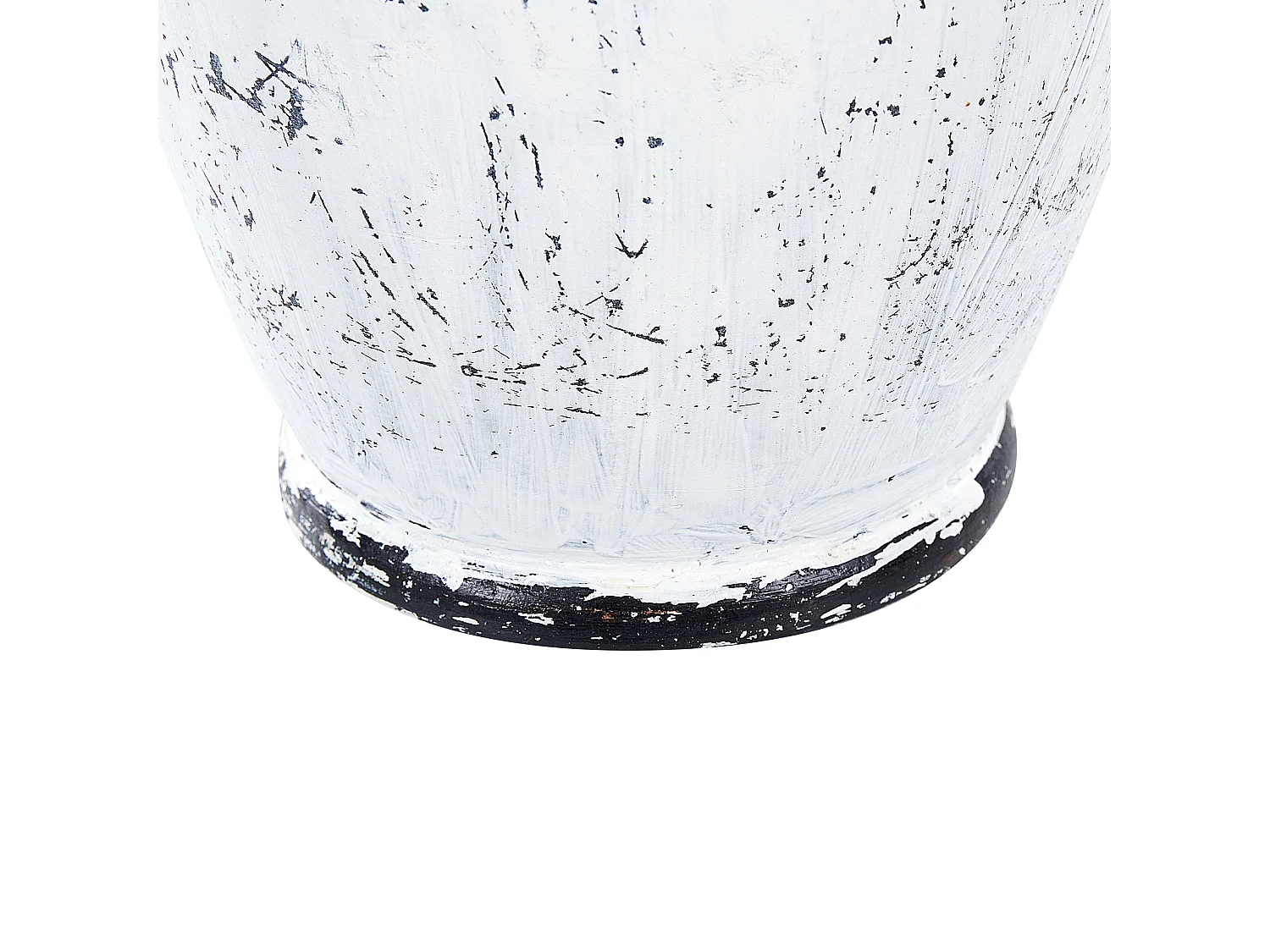 Vaso decorativo MASSALIA Ceramica 33 cm Bianco